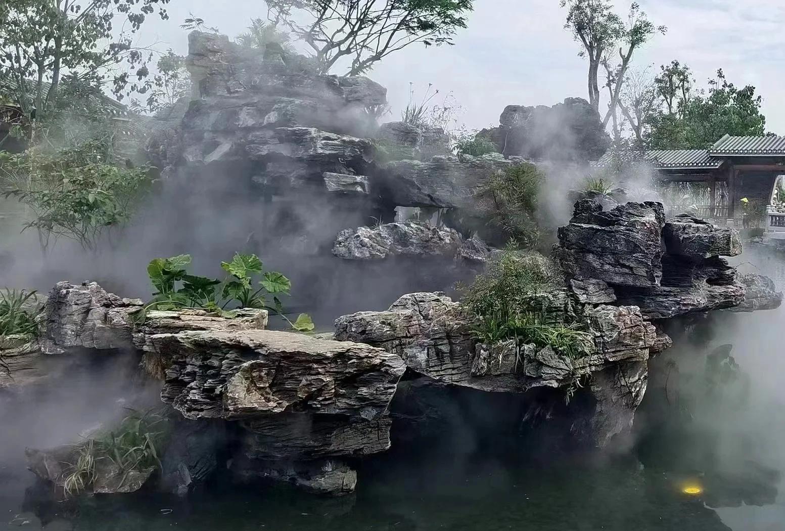 英石假山 自然韵味与艺术精致的完美结合